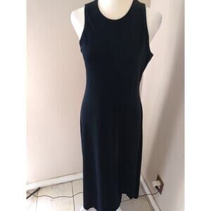 Jalate Maxi Dress Black Velvet Sz M Vintage Quiet Luxury